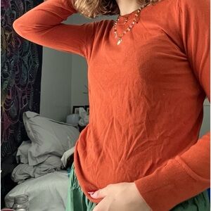 Orange Sweater